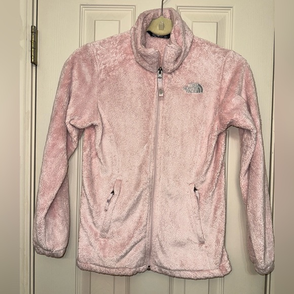 North Face Pink Zip Jacket Youth Medium - Picture 1 of 8